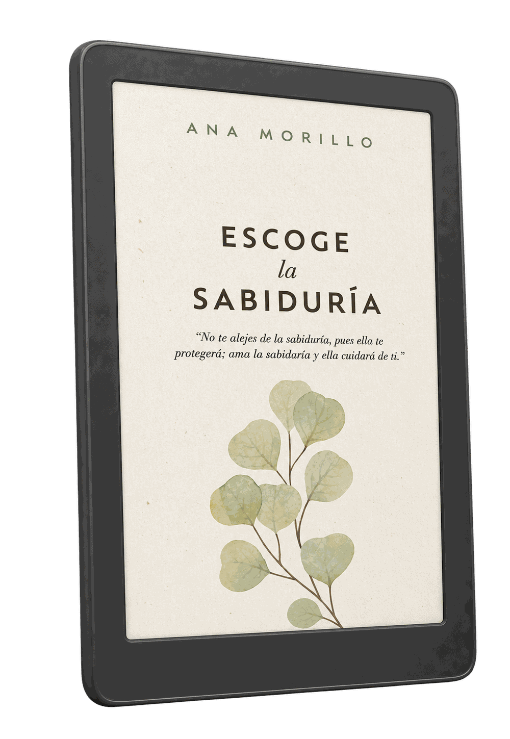 Versión ebook de Escoge la sabiduría en un lector digital
